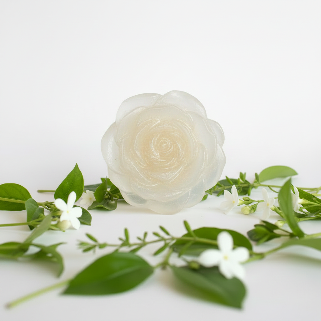 Clear Rose Shaped Soap