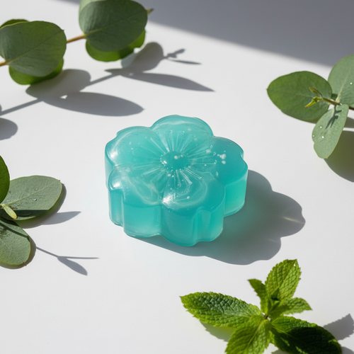 Teal Flower Soap
